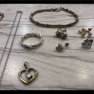 925 Sterling Silver and Gold Jewelry